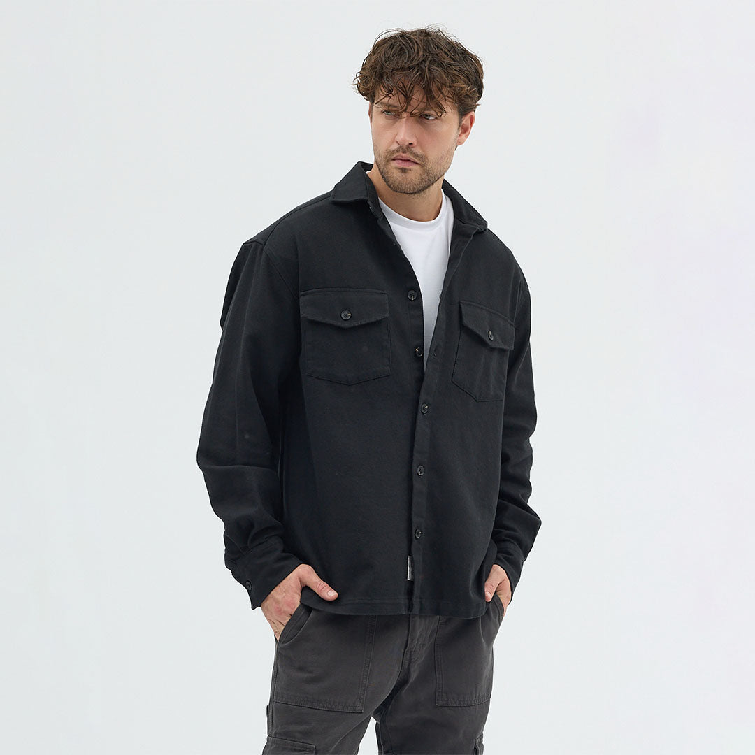 Dokulu Rahat Kesim Ceket Gömlek