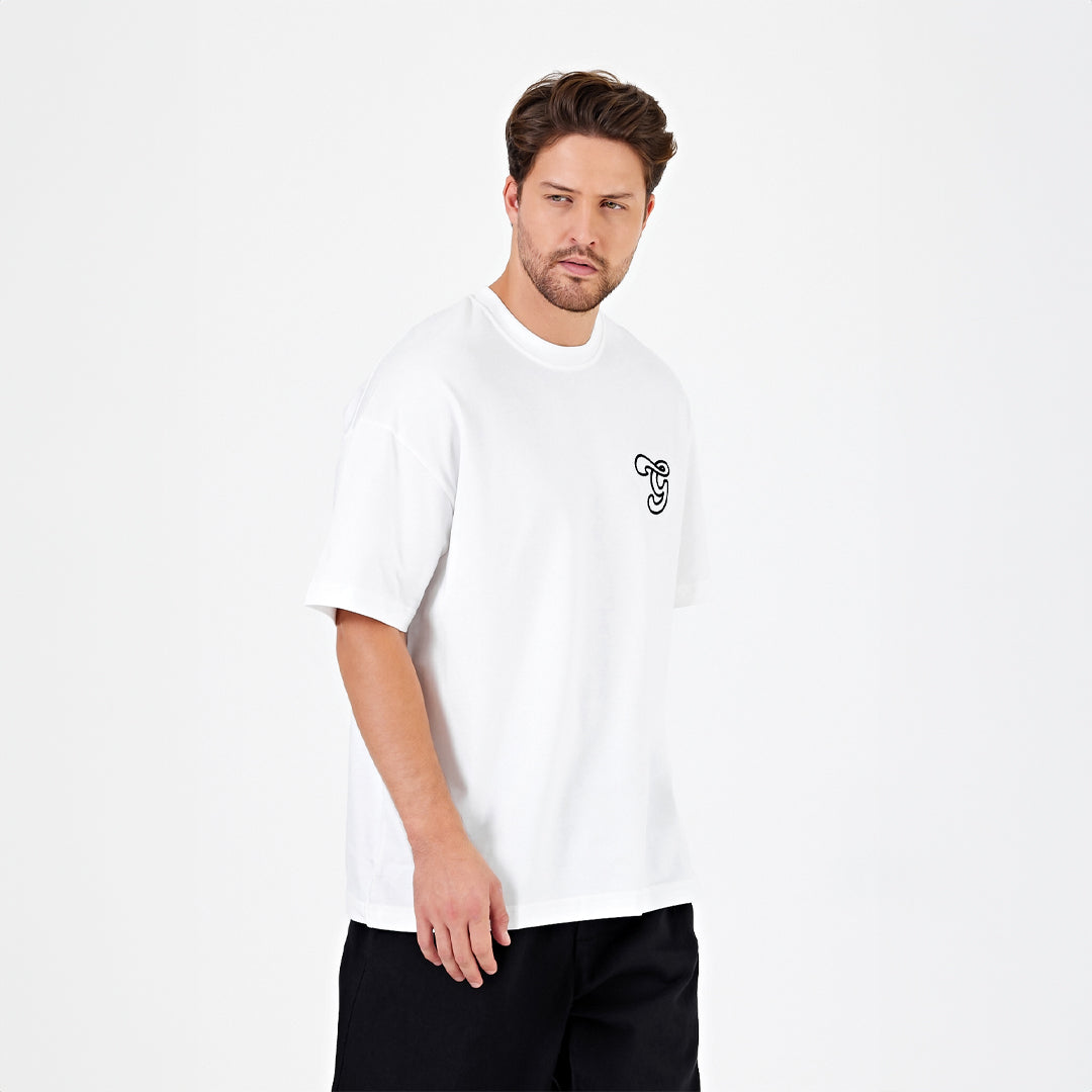 Nakışlı 270GSM Oversize T-Shirt