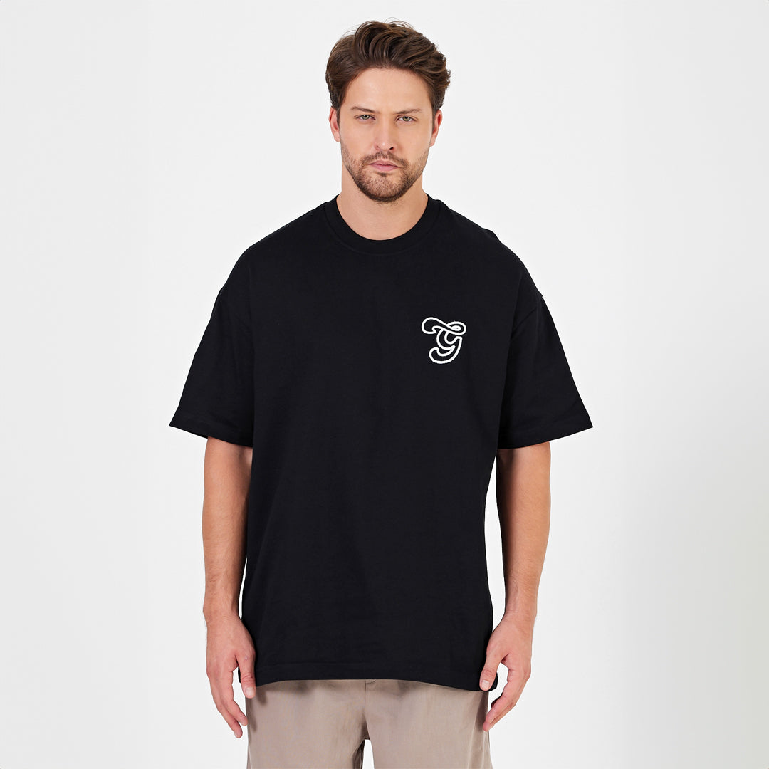 Nakışlı 270GSM Oversize T-Shirt
