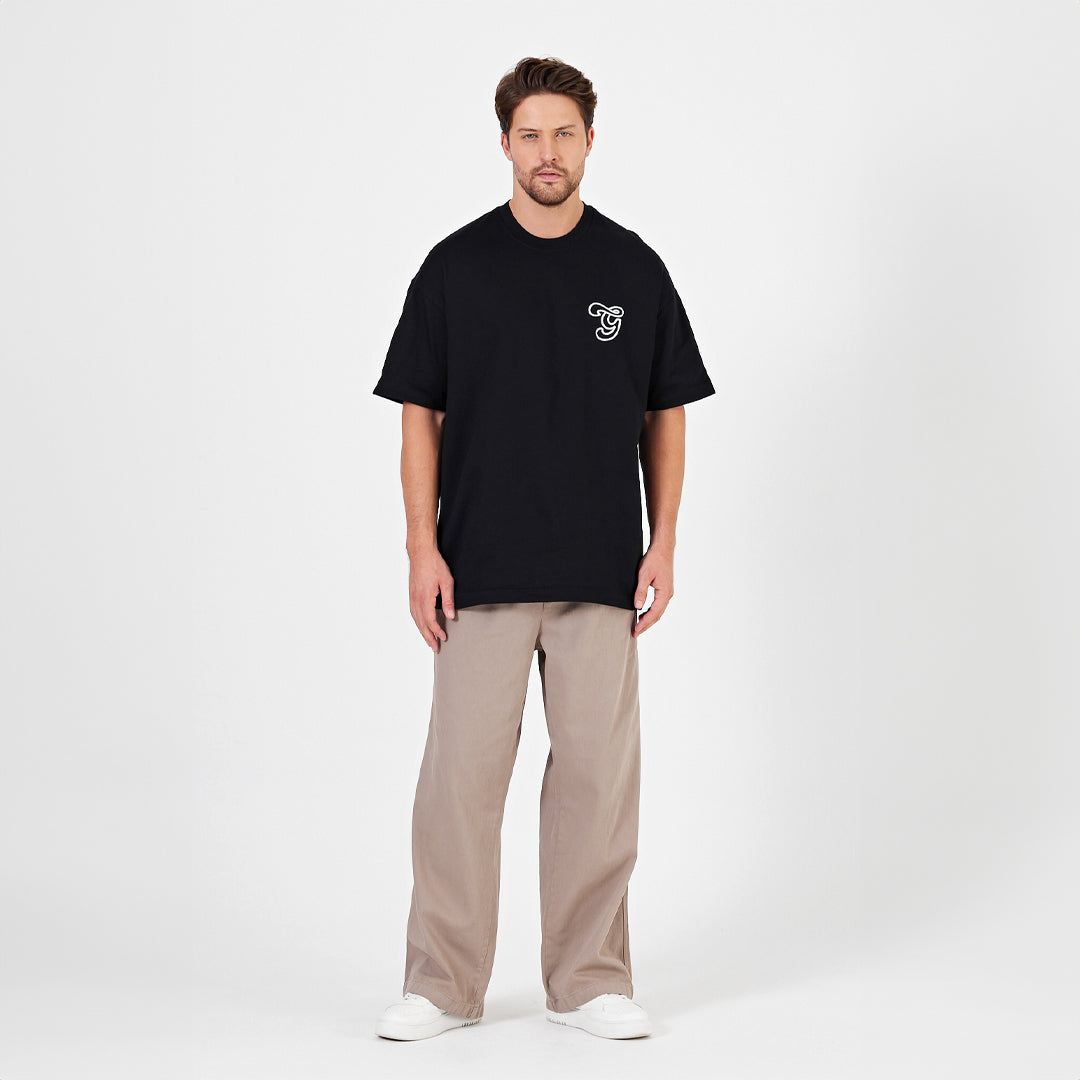 Nakışlı 270GSM Oversize T-Shirt