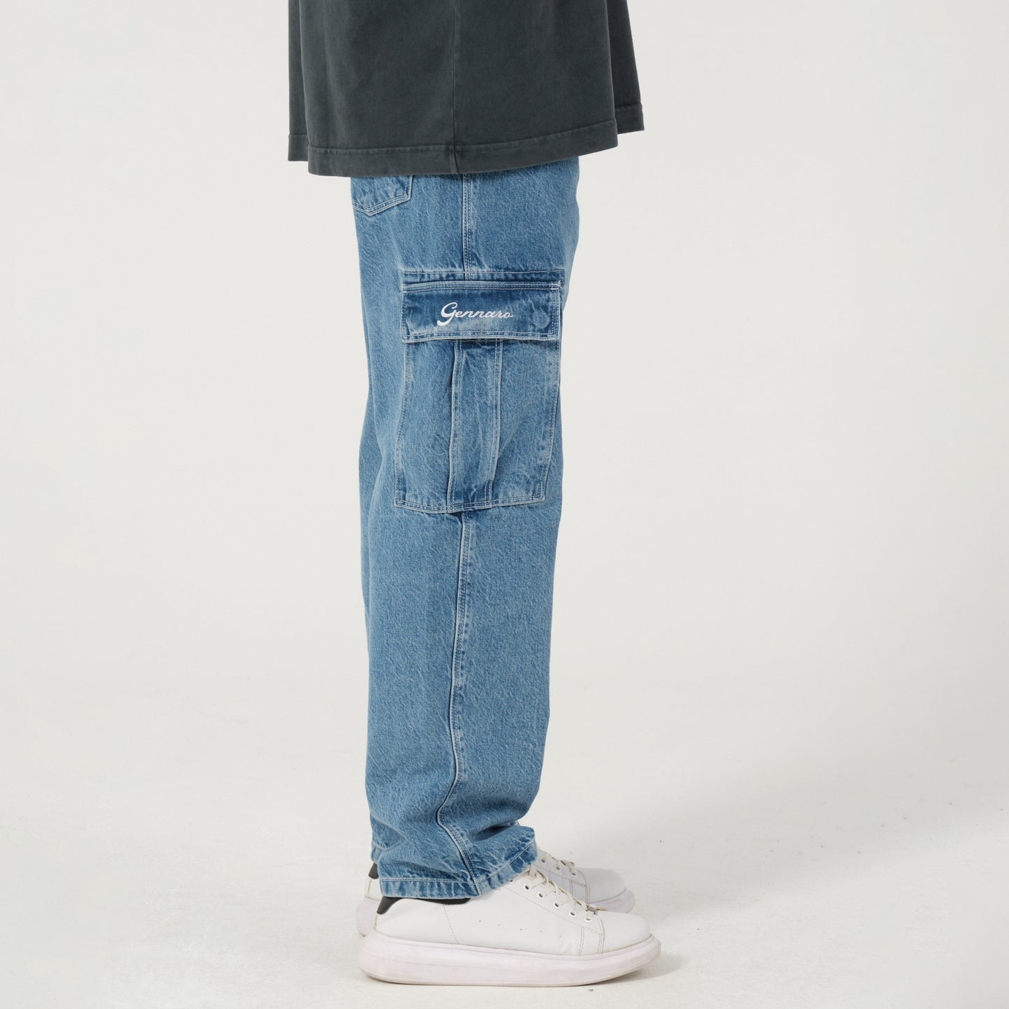 Relax Fit Denim Kargo