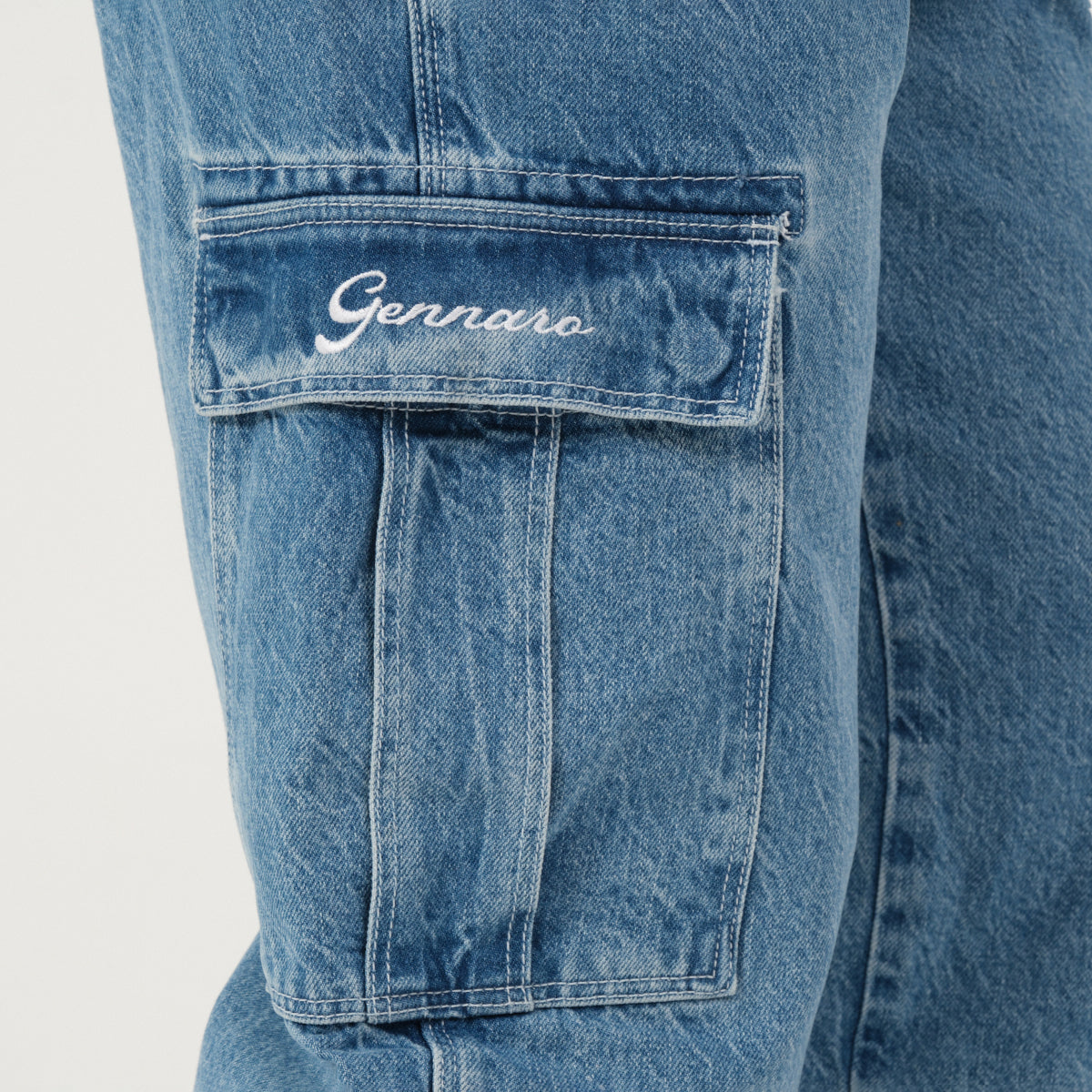 Relax Fit Denim Kargo