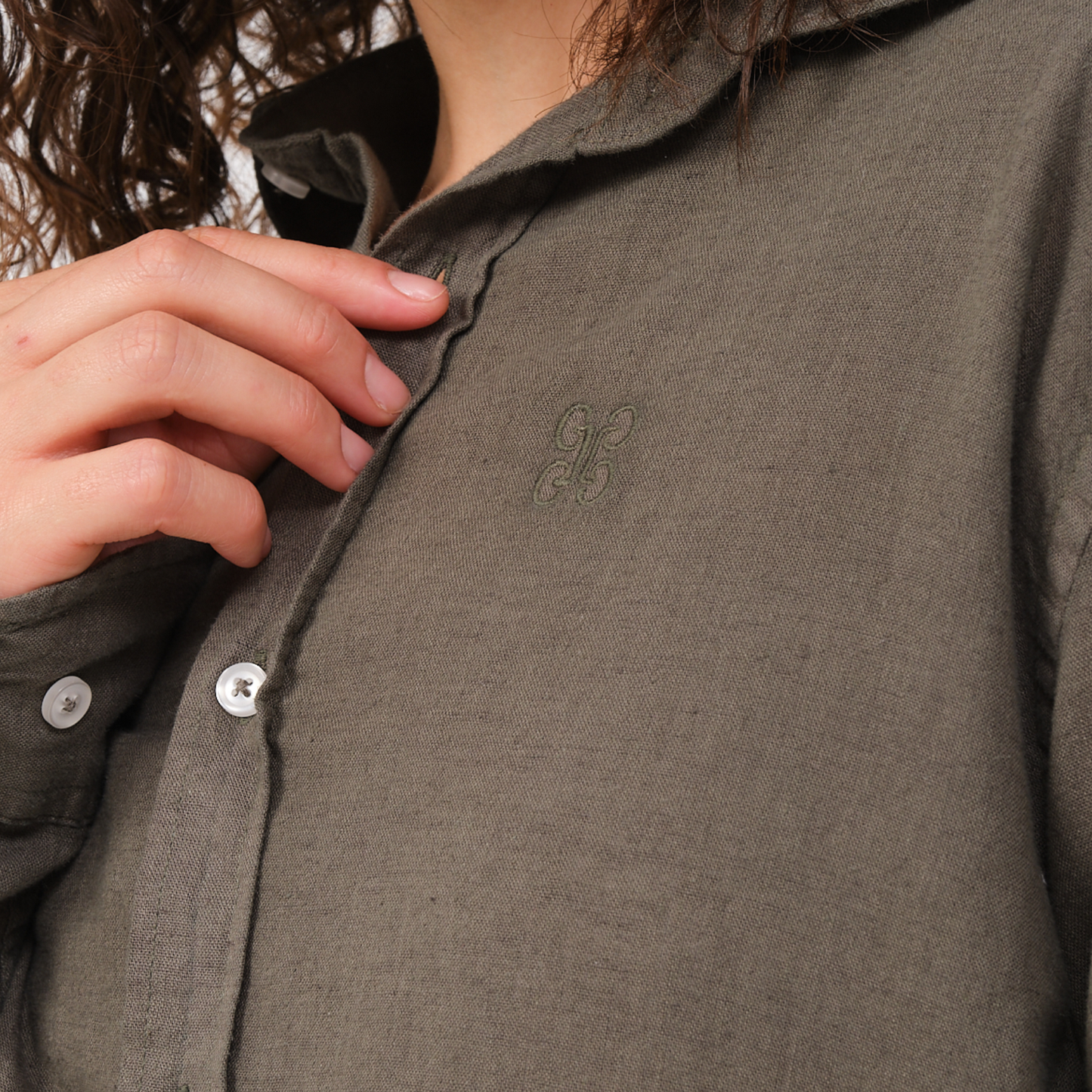 Kadın %100 Keten Gömlek