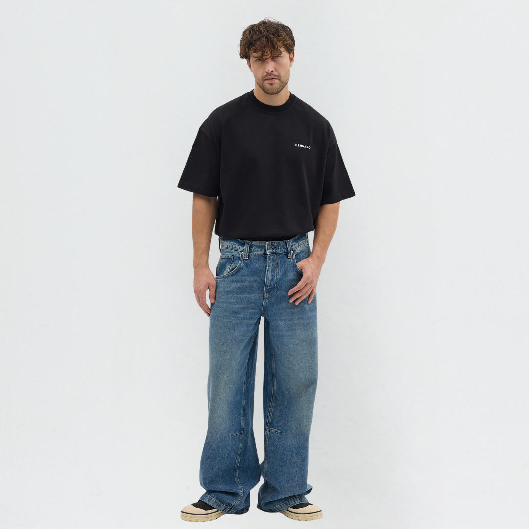 Baggy Bol Kesim Jean Pantolon