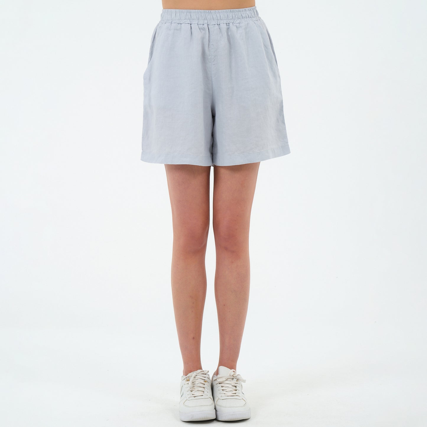 %100 Keten Şort