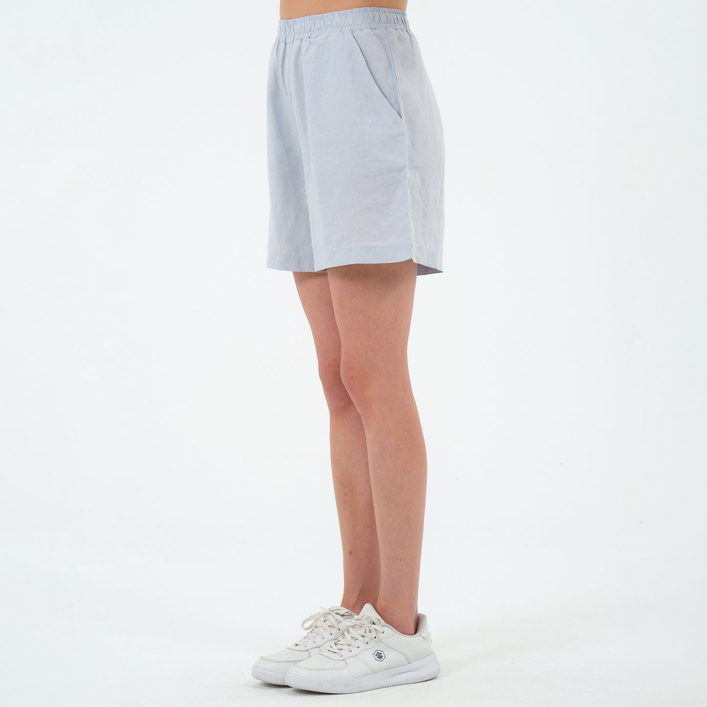 %100 Keten Şort