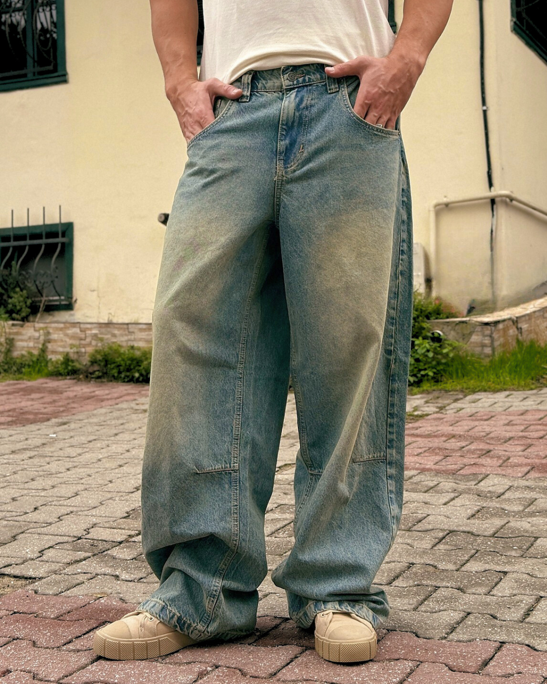 Baggy Bol Kesim Jean Pantolon