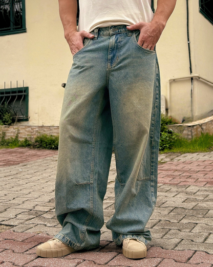 Baggy Bol Kesim Jean Pantolon