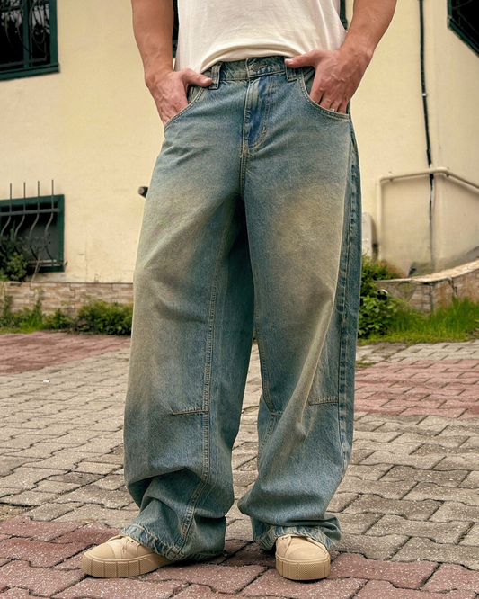 Baggy Bol Kesim Jean Pantolon