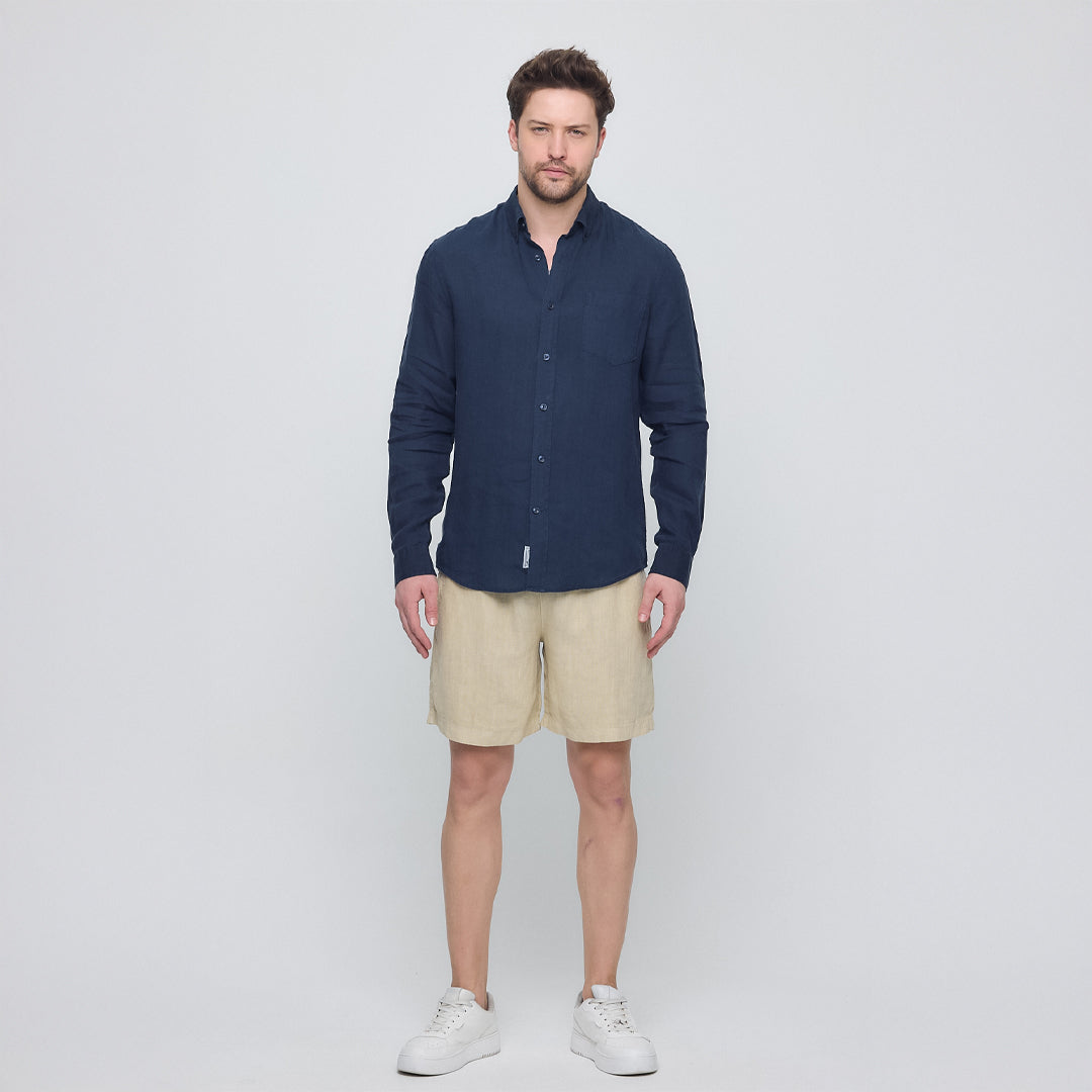 Rahat Kesim Keten Gömlek