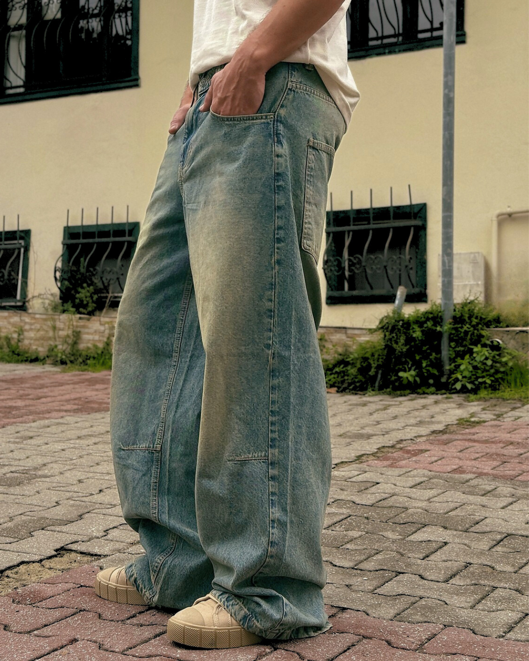 Baggy Bol Kesim Jean Pantolon