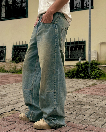 Baggy Bol Kesim Jean Pantolon