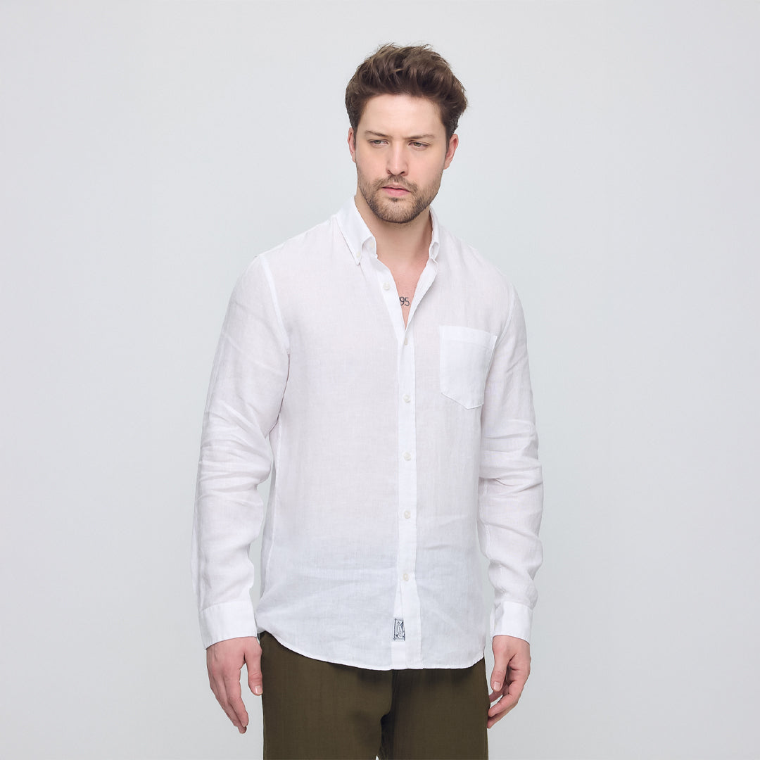 Rahat Kesim Keten Gömlek