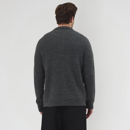 Half Zip Yün Karışımlı Triko Kazak