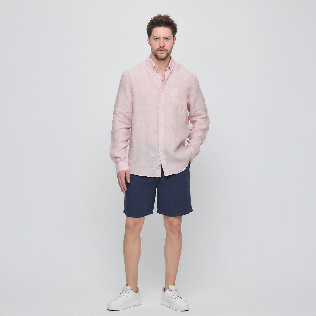 Rahat Kesim Keten Gömlek