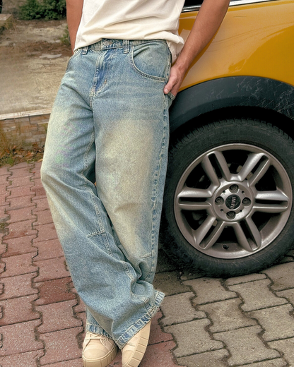 Baggy Bol Kesim Jean Pantolon