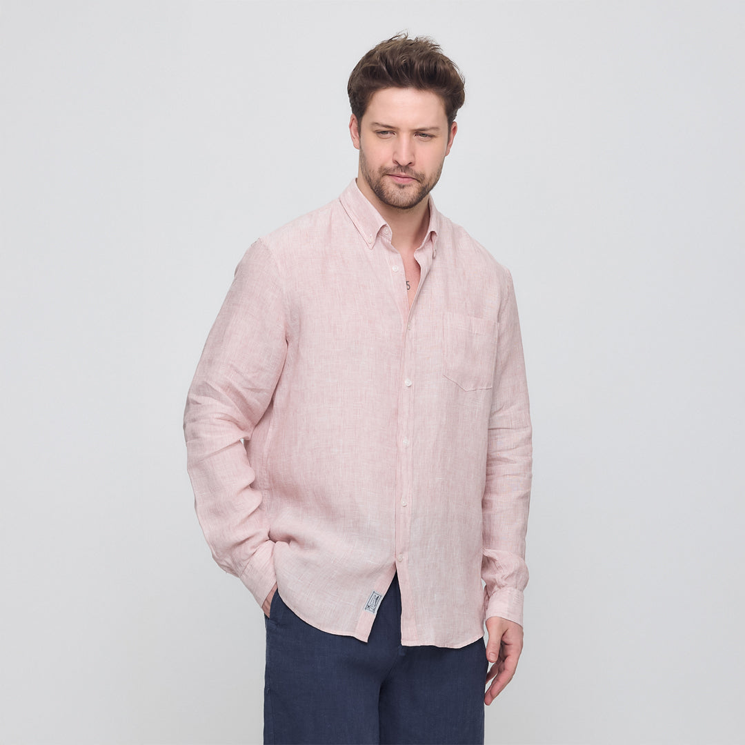 Rahat Kesim Keten Gömlek