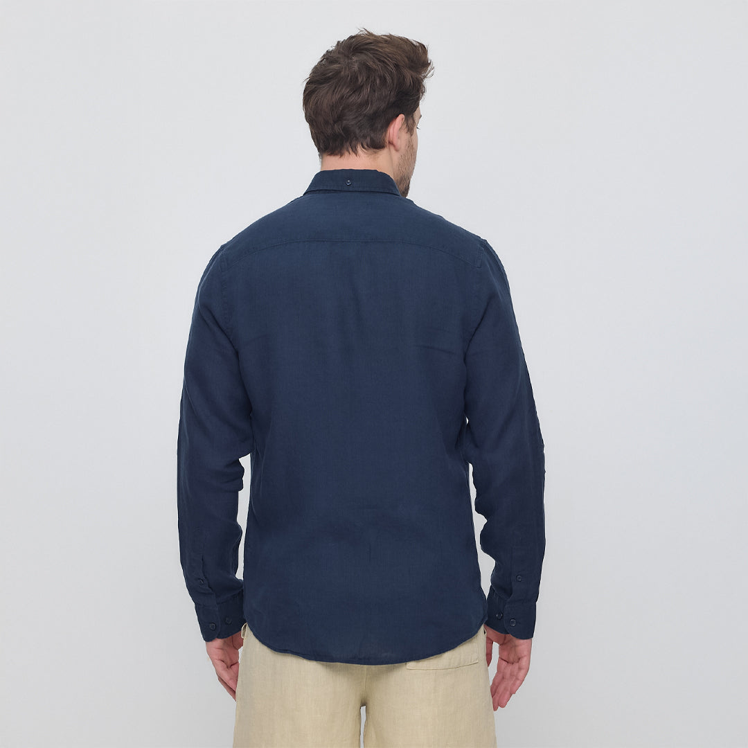 Rahat Kesim Keten Gömlek