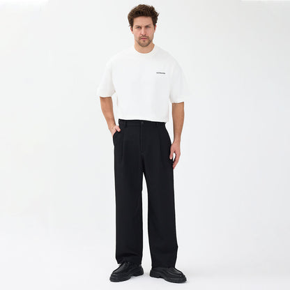 Pileli Modern Kesim Kumaş Pantolon