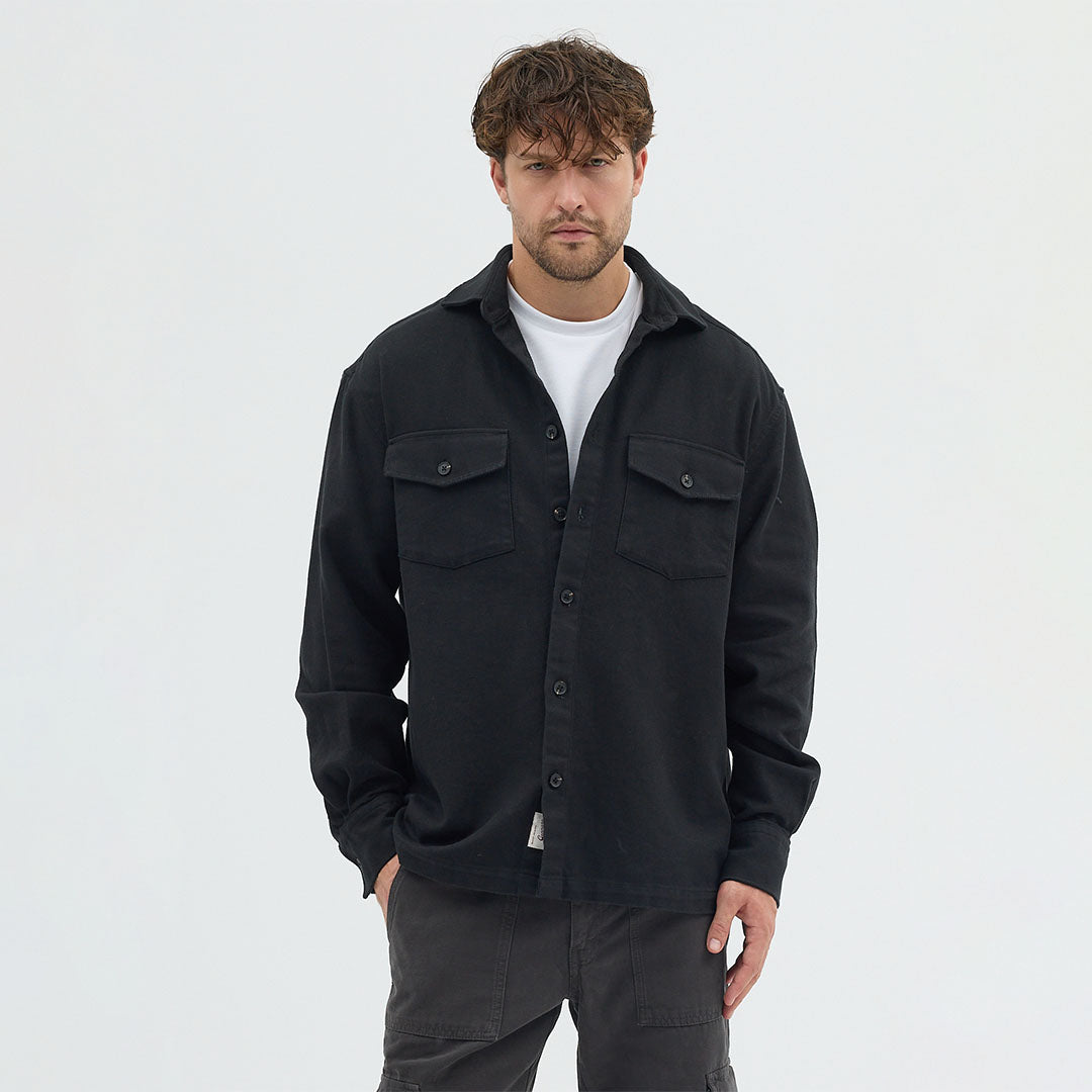 Dokulu Rahat Kesim Ceket Gömlek