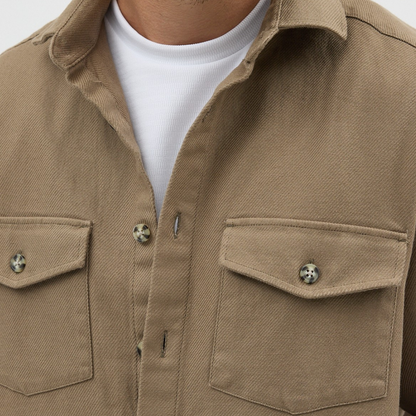 Dokulu Rahat Kesim Ceket Gömlek