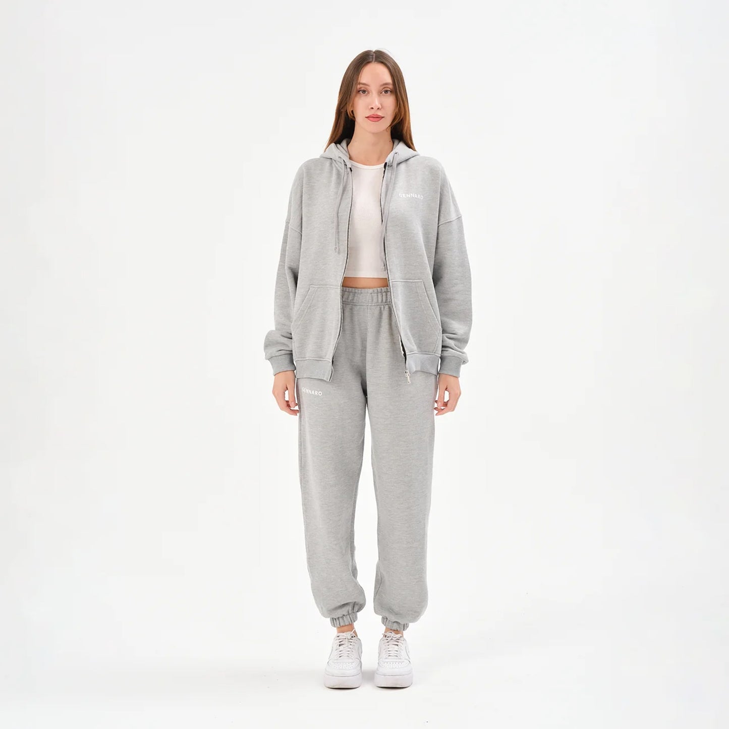 Oversize Zipli Eşofman Takımı