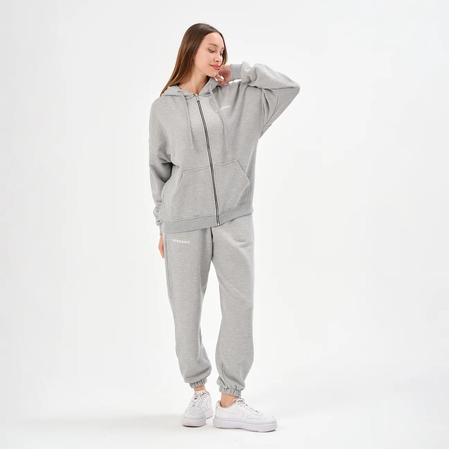 Oversize Zipli Eşofman Takımı