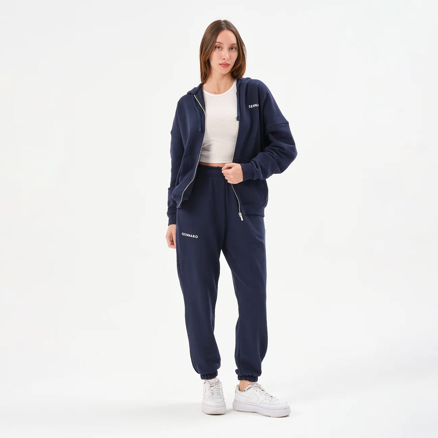 Oversize Zipli Eşofman Takımı