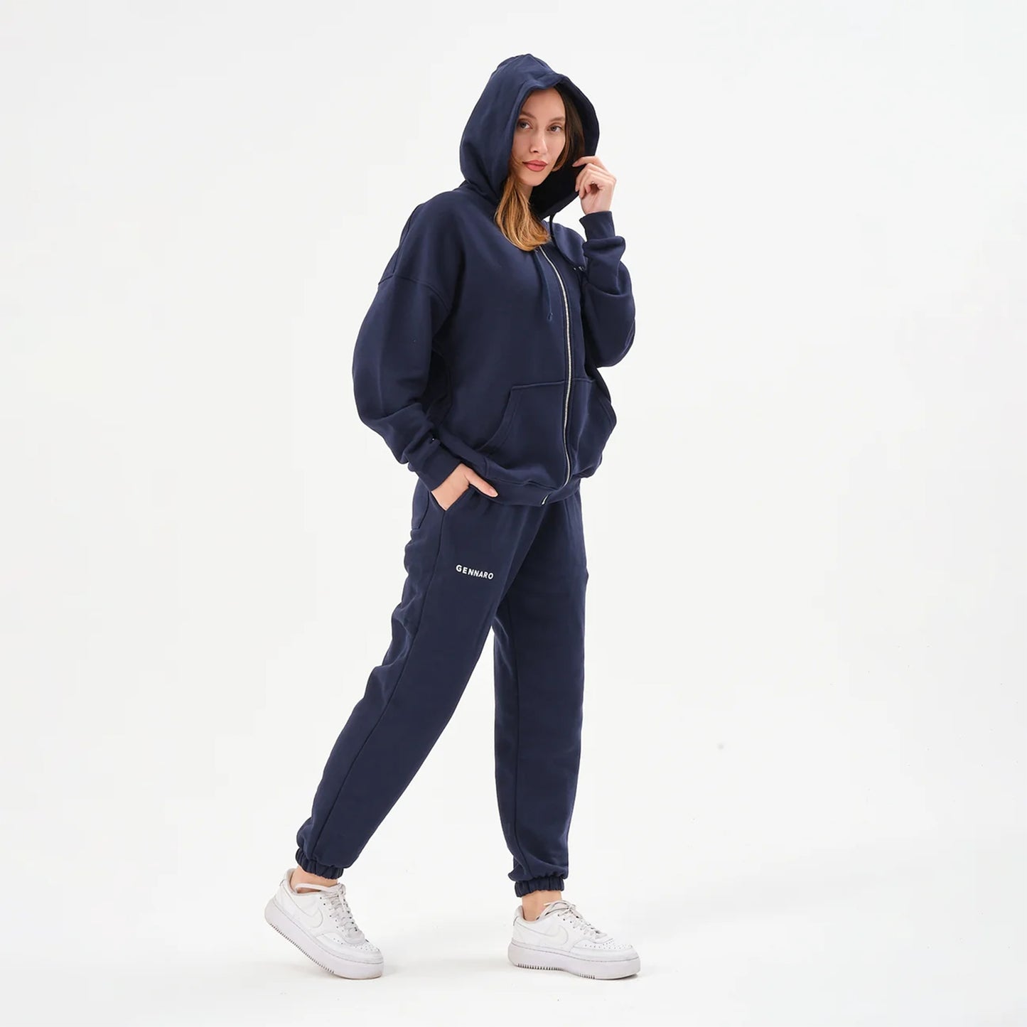 Oversize Zipli Eşofman Takımı