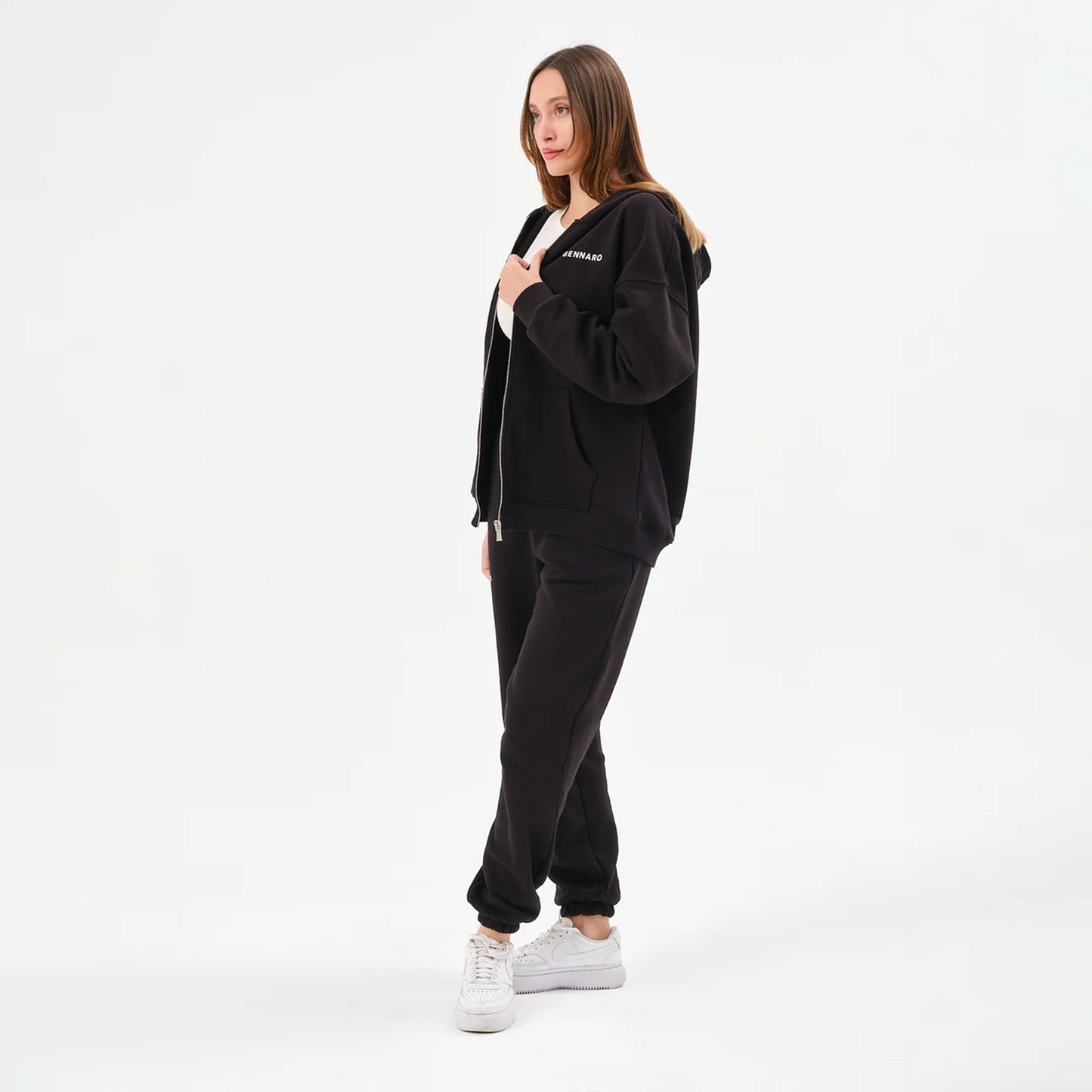 Oversize Zipli Eşofman Takımı