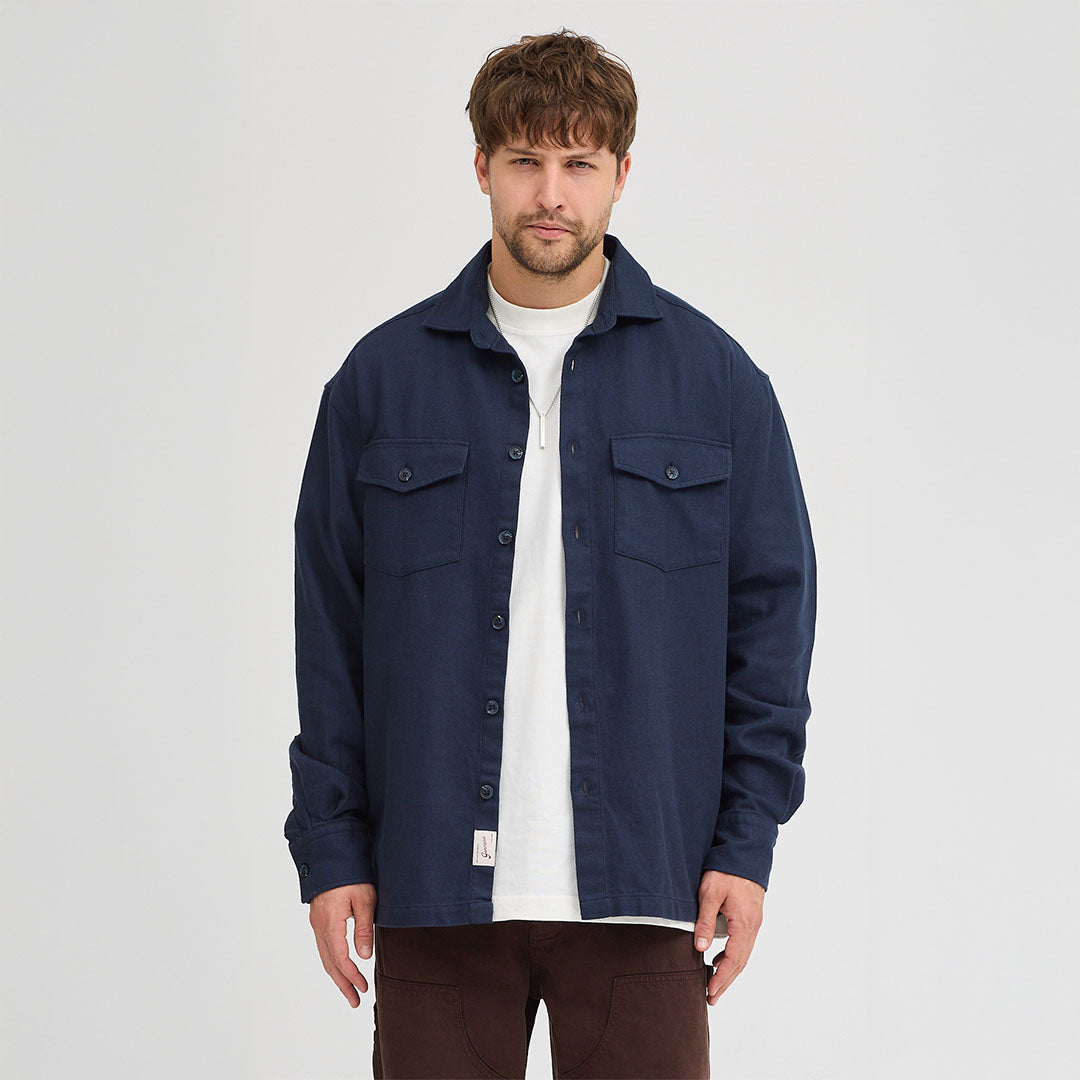 Dokulu Rahat Kesim Ceket Gömlek