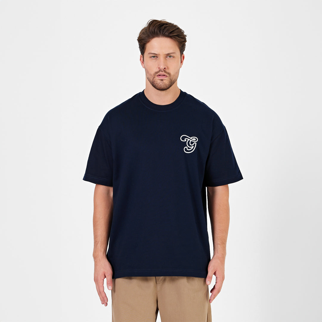 Nakışlı 270GSM Oversize T-Shirt