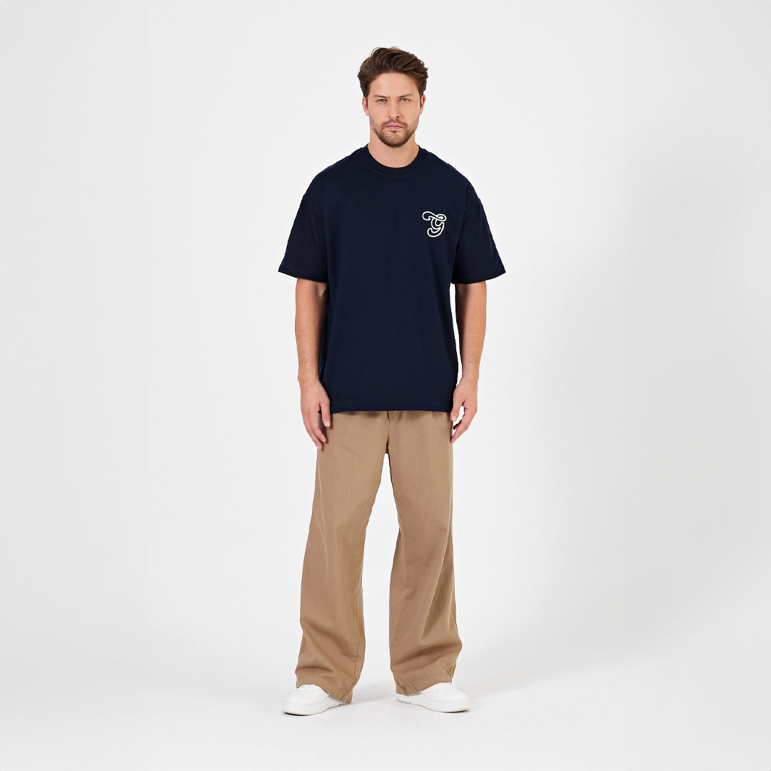 Nakışlı 270GSM Oversize T-Shirt