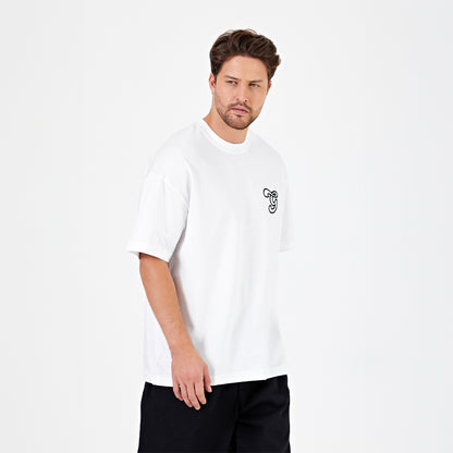 Nakışlı 270GSM Oversize T-Shirt