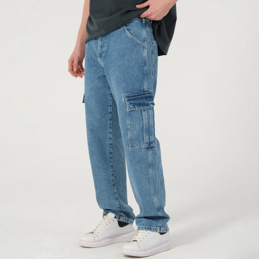 Relax Fit Denim Kargo