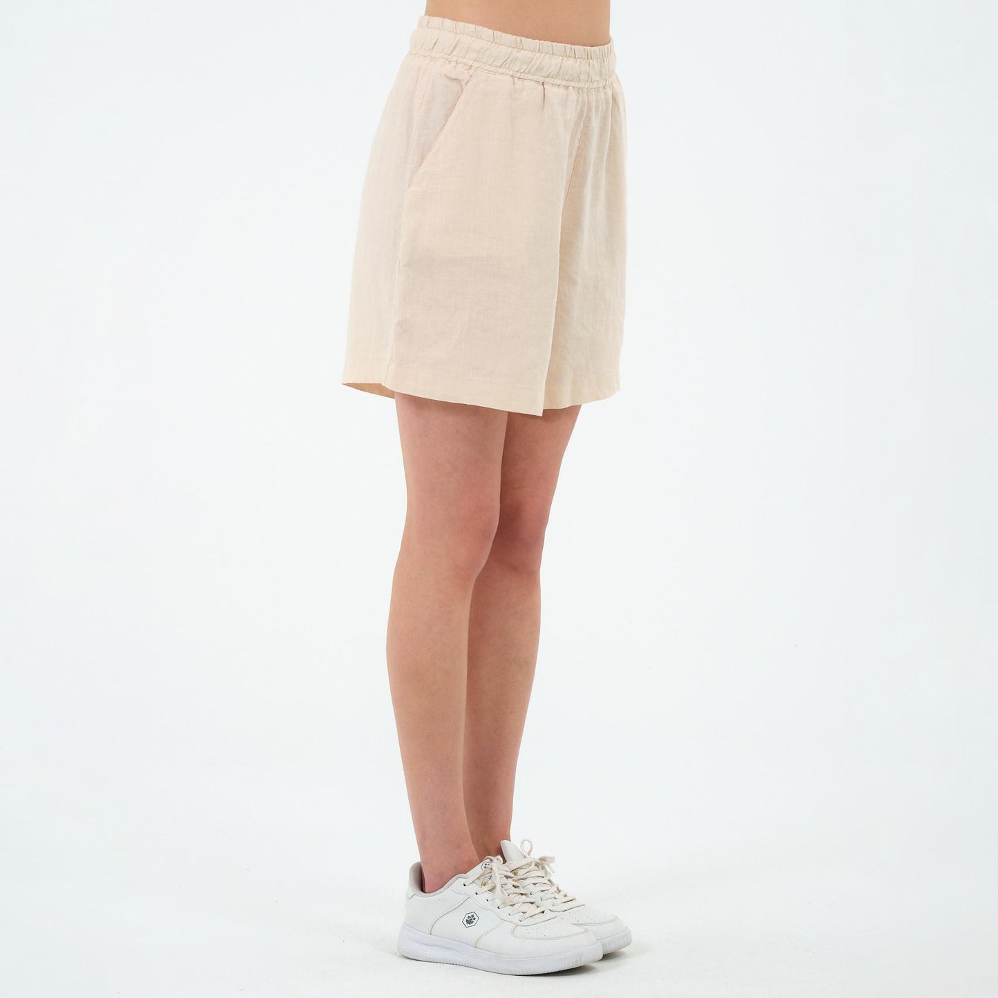 %100 Keten Şort