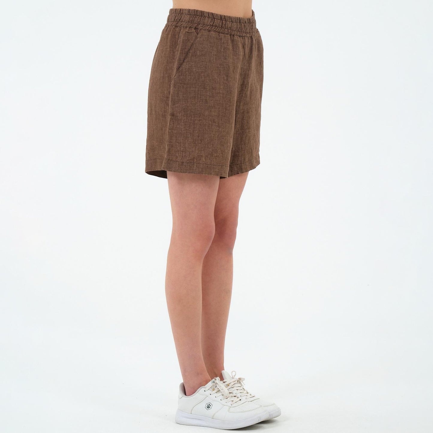 %100 Keten Şort