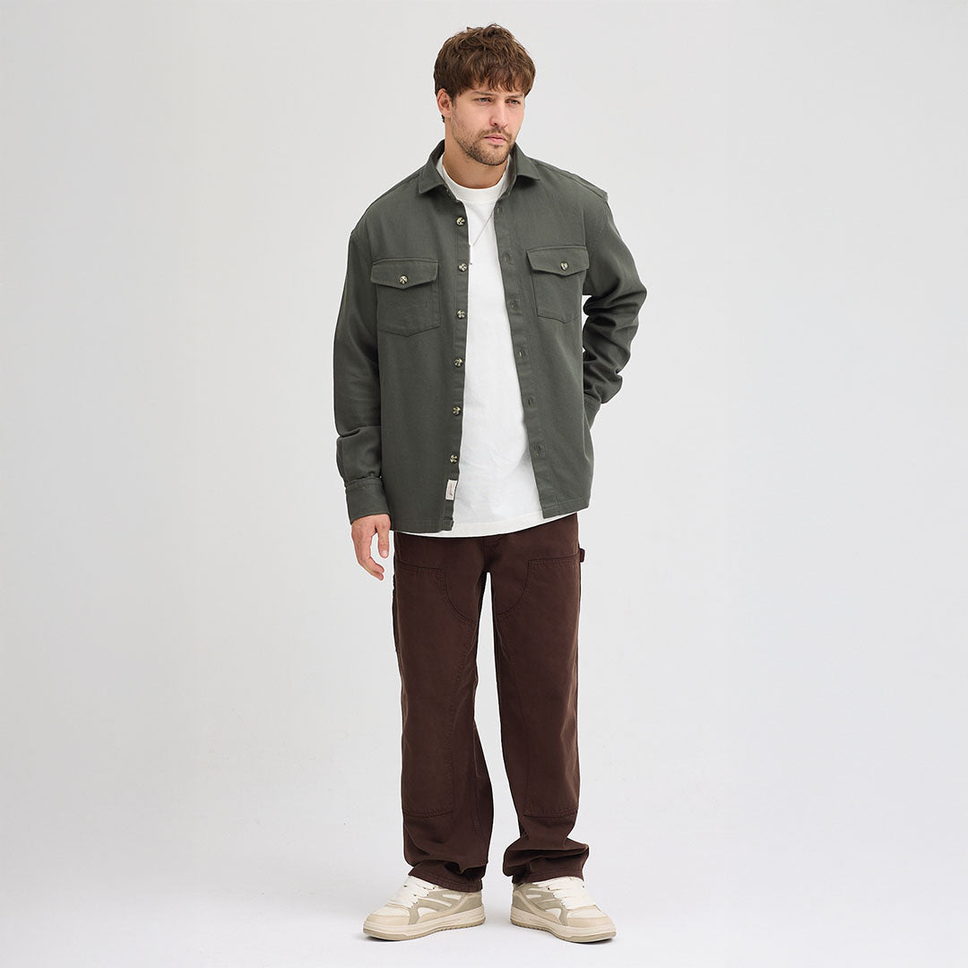 Dokulu Rahat Kesim Ceket Gömlek