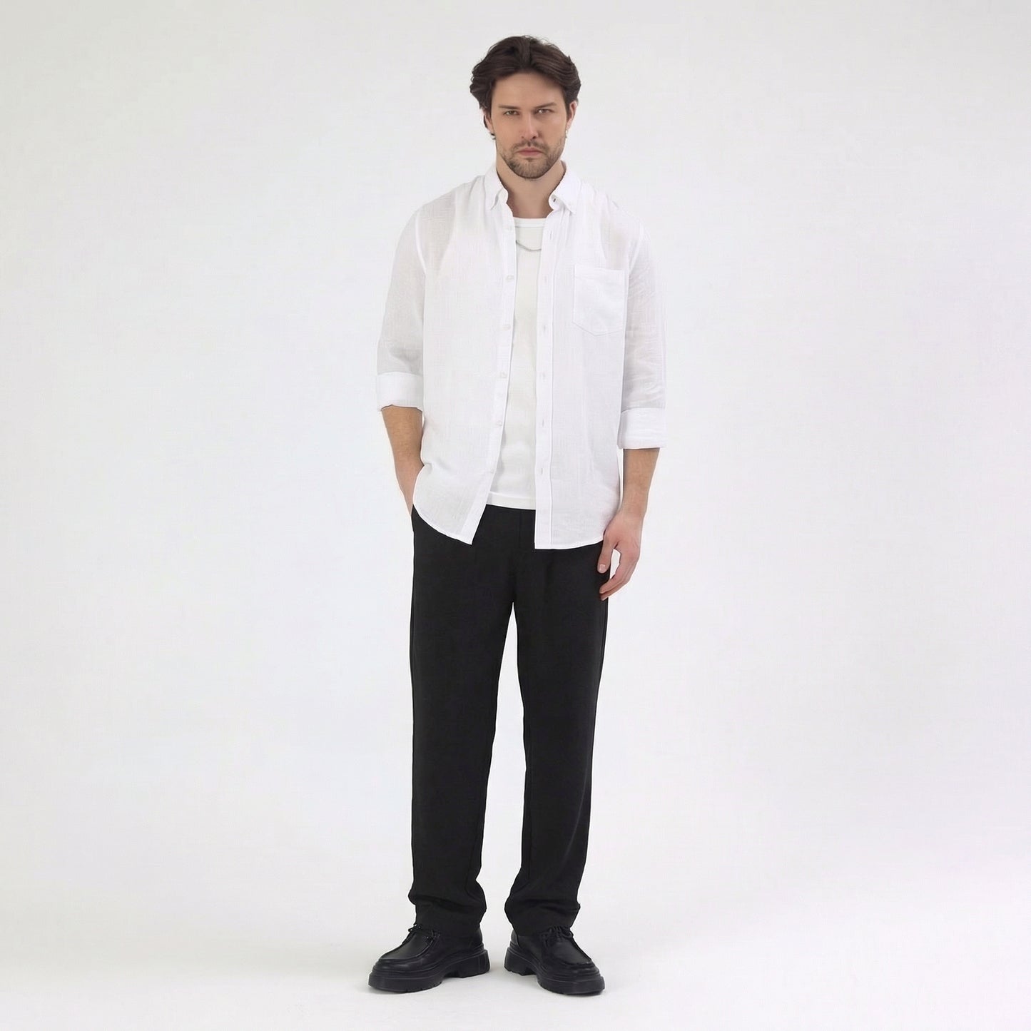 Dokulu Casual Pantolon