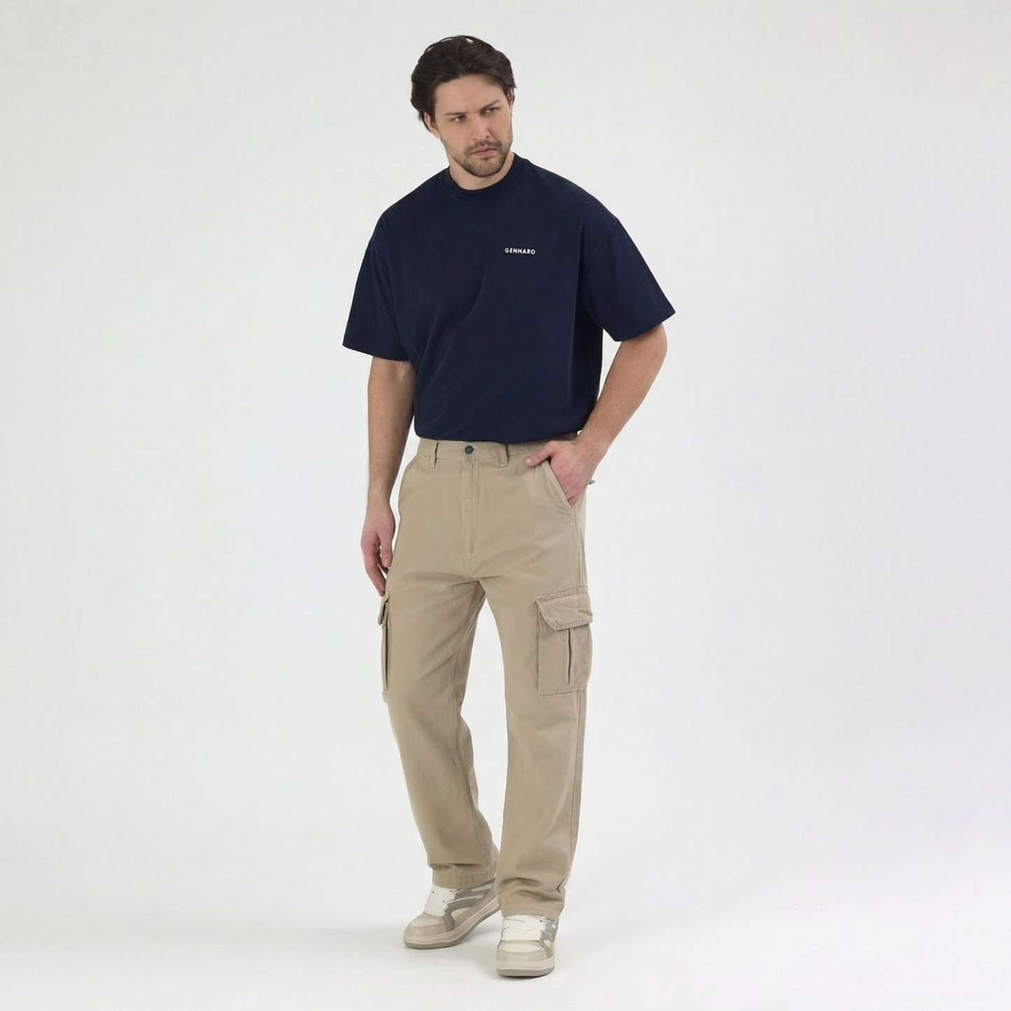 Cepte Patch Detaylı Kargo Pantolon