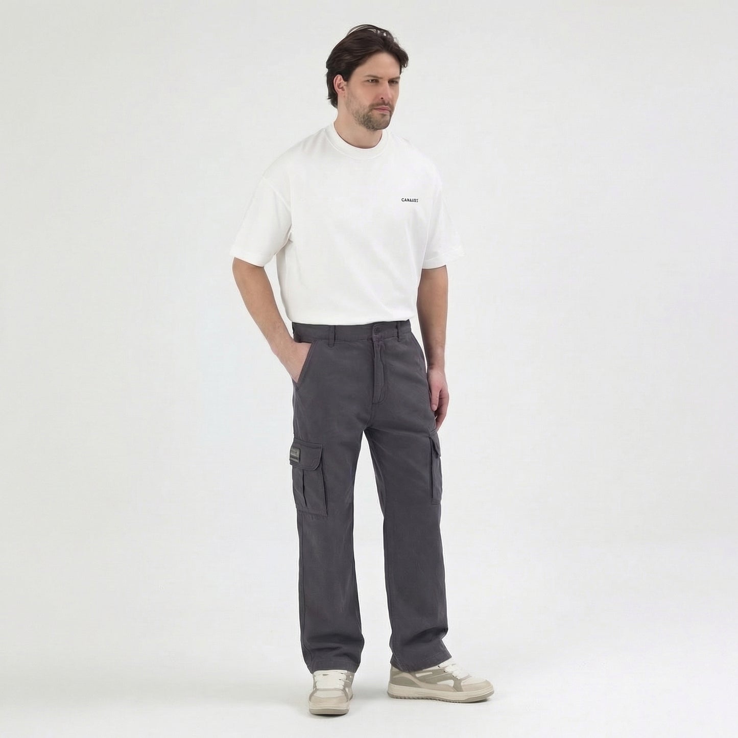 Cepte Patch Detaylı Kargo Pantolon