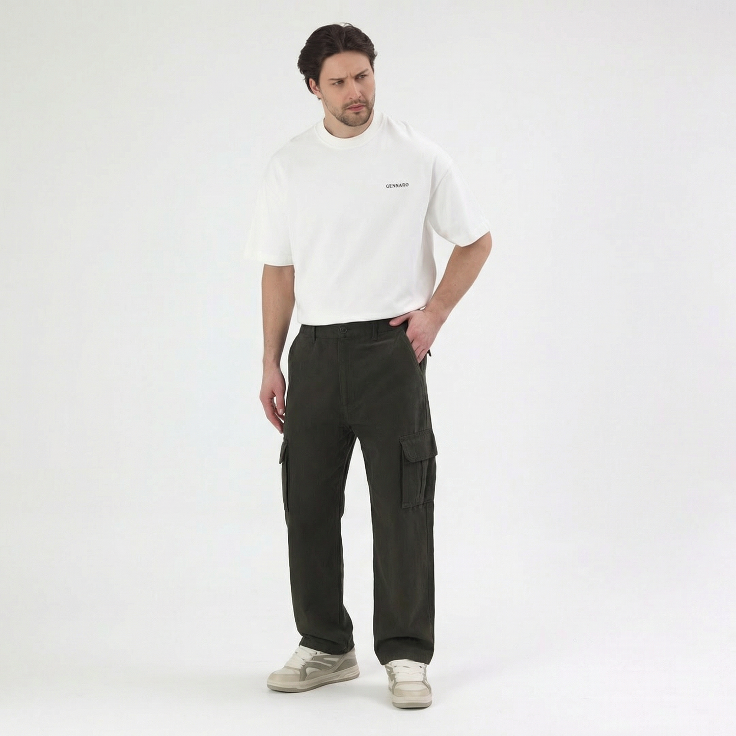 Cepte Patch Detaylı Kargo Pantolon